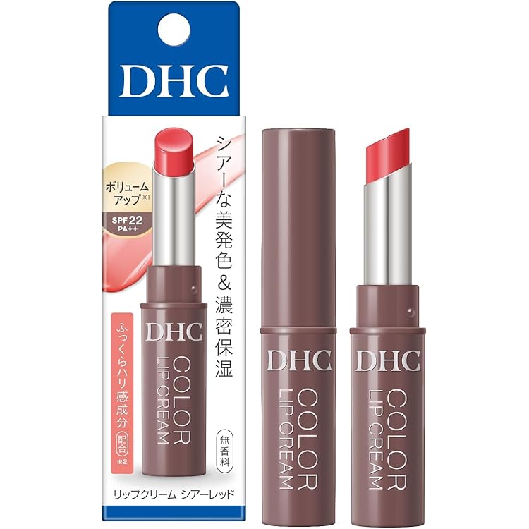 Amazon.co.jp: DHC 濃密うるみカラーリップクリーム レッド 1コ