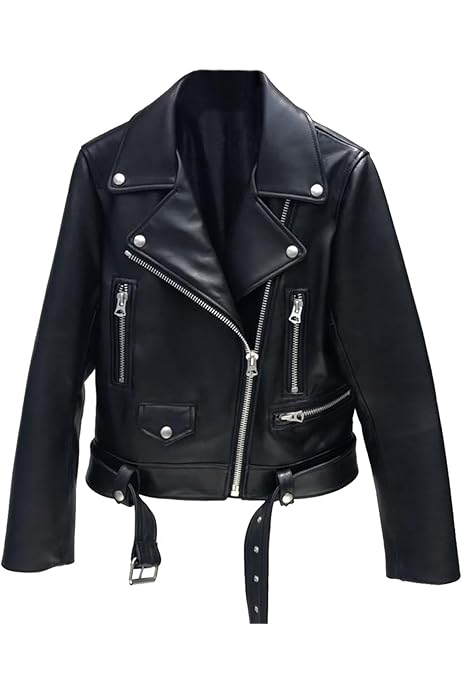 Amazon | [KanshaMingMa] レザージャケット レディース ライダース 