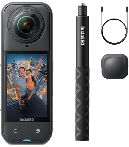 Amazon | Insta360 X5 バイクキット - 防水 8K 360度全景カメラ、頑丈