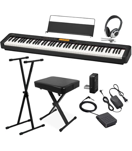 Amazon | CASIO CDP-S300 電子ピアノ ヘッドホン・専用スタンド・Xイス