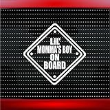 Lil ' Momma 's Boy onボードかわいい赤ちゃん車ステッカートラックウィンドウビニールデカール ブルー LilMommasBoyOnBoardBlue