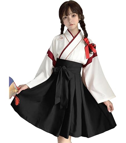 Amazon.co.jp: フルセット 衣装 巫女服 犬夜叉 桔梗 ききょう 和服