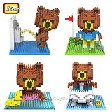 4pcs /ロットLozダイヤモンドブロックNano建物ブロックおもちゃギフトブラウンBear Golf Bath / Item # g839gj uy-w8ehf3141738