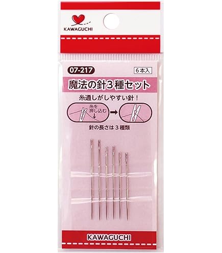 Amazon | KAWAGUCHI 魔法の針セット 6本入り 07-207 | 手縫い針 通販