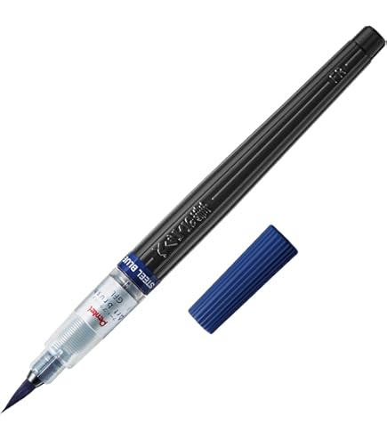 Amazon | ぺんてる アートブラッシュ XGFL 24色セット ペンスタンド付