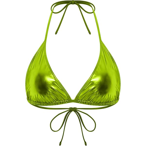 Amazon.co.jp: Tバック ゴールド シャイニー メタリック 三角ビキニ