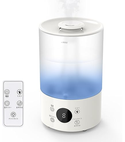 Amazon.co.jp: 加湿器 大容量 5L 上から給水 超音波式 卓上