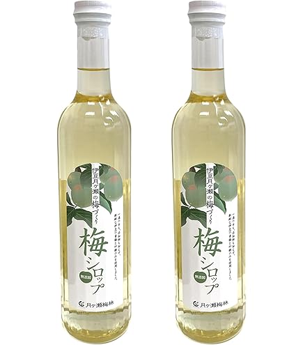 Amazon.co.jp: 梅シロップ 無添加 500ml ノンアルコール 【原料は梅と