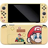 Switch OLED カバー スイッチ有機EL 保護ケース かわいい アニメーション キャラクター ゲーム TPU製 分体式 超薄型 全面保護 防塵 防汚 +4pcs親指キャップ…