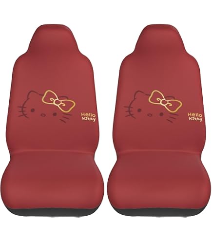 Amazon | ハローキティ カーシートカバー 2枚セット 前席用 軽 防汚 