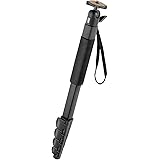 Velbon 一脚 EXUP-53 5段 レバーロック 脚径23mm 小型 自由雲台 アルミ脚 371744