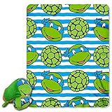 Nickelodeon Teenage Mutant Ninja Turtles, "Mushy Leo" 12" by 8" Mush'Um Character with Zipper Pocket