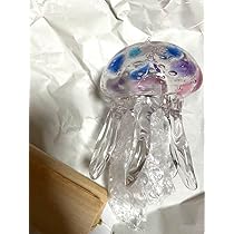 Amazon.co.jp: 風鈴 くらげ クラゲ ガラス製 クラゲ風鈴 クラゲ