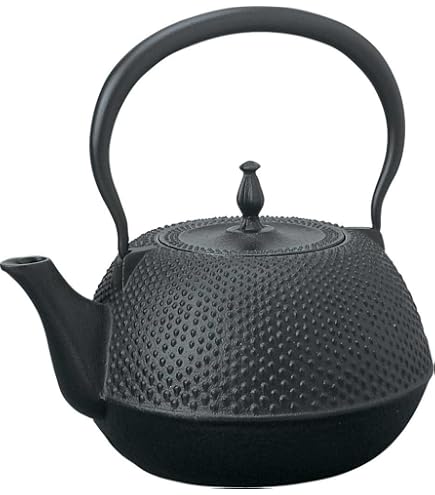 Amazon｜「日本のいいもの 伝統工芸 南部鉄器 鉄瓶1．2L肌 黒