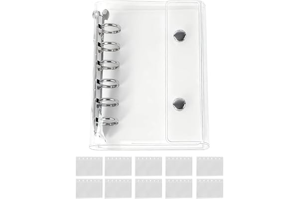 シール帳 透明 女の子 Mocasa シール帳 バインダー はがせる a7 シール収納 推し活グッズ （クリア）