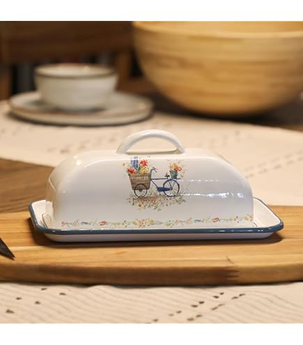 Amazon | Portmeirion Botanic Garden Covered Butter Tub
