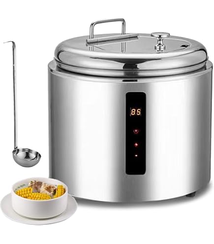 Amazon.co.jp: XFFX 業務用 乾式 スープウォーマー 10L大容量 電熱食品