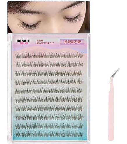 Amazon | 部分つけまつげ V型 下つけまつげ 2セット 合計240束