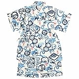 甚平 ベビー 男の子 綿100% 日本製生地 じんべい スーツ上下 祭 子供甚平 竹富士/白-9787 95cm