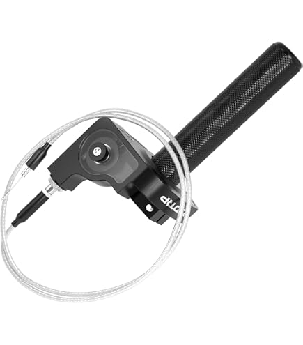 NIBBI 22mm Short Quick Throttle Twist Grip - High Sensitivity Racing Handle For Motorcycle, ATV, Dirt Bike Handlebars - View #4