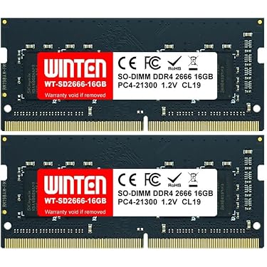 Amazon.co.jp: WINTEN ノートPC用メモリ DDR4-2666 32GB（16GB×2枚