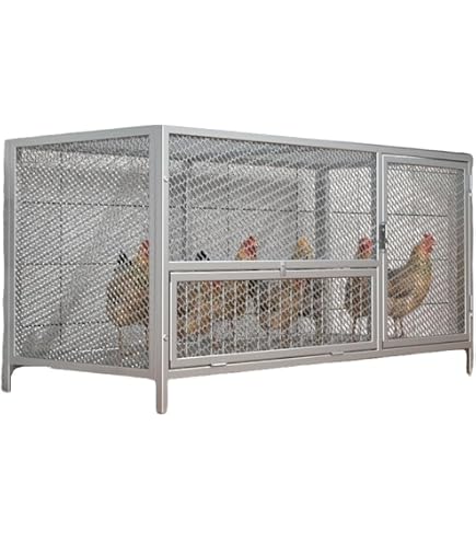 Amazon | 鶏小屋、大型鳥小屋、高密度フェンス、特大屋内スペース 