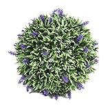 VORCOOL 30 cm人工ラベンダーボールラベンダーFrostedインドアアウトドア植物装飾用ホームウェディングパーティーデコレーション