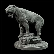 木彫　剣歯虎　ティラコスミルス　頭骨模型　1/2スケール 木彫 剣歯虎 ティラコスミルス 頭骨模型 1/2スケール - メルカリ