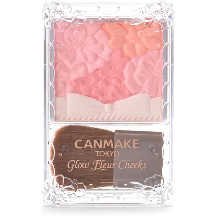 Amazon | キャンメイク グロウフルールチークス06 ミルキーレッド