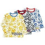 【アウトレット】 Bobson 長袖Ｔシャツ(80～130cm) キムラタンの子供服 カラシ 100 ( 77397x77897-151a )