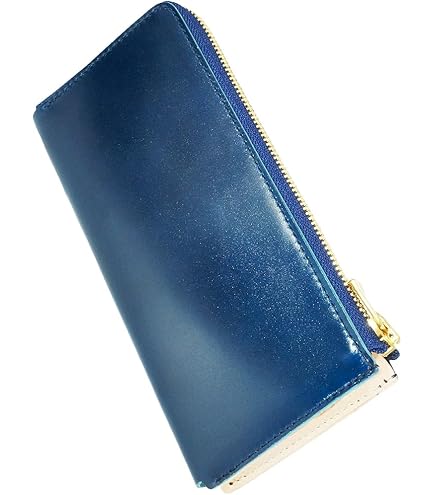 Amazon.co.jp: 新喜皮革 オイルコードバンLファスナーロングウォレット