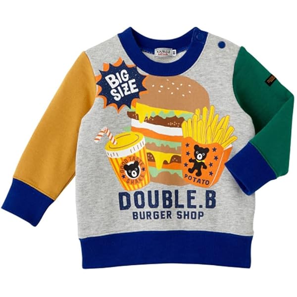 Amazon.co.jp: [ミキハウス] ダブルビー ハンバーガー トレーナー