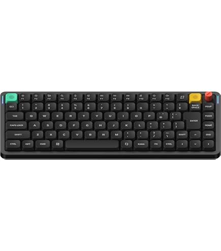 Amazon.co.jp: NuPhy Kick75 ワイヤレス ロープロファイル メカニカル