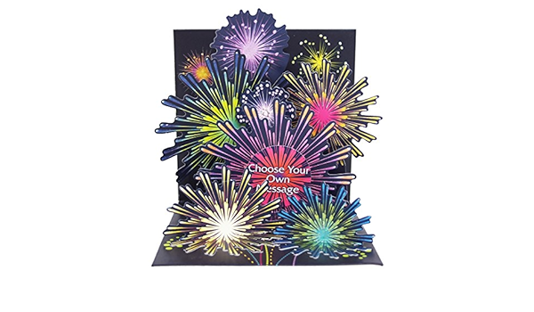 Amazon Co Jp Up With Paper ポップアップ グリーティングカード Fireworks Ps1146 ホーム キッチン