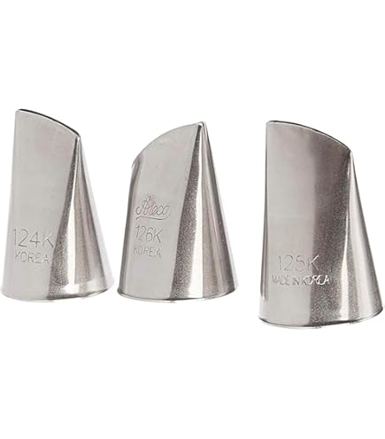 JEM #127 Large Petal Decorating Tip Nozzle - Silver Standard Cake Icing Tip