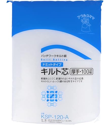 キルト芯　片面接着　厚さ標準　生地 MKM-1 100cm x 20M mkm-1p_top.jpg
