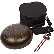 うっとりする音色♪　10インチ スチールタングドラム Amazon | Luvay スチールタング ドラム-11音 10インチ-打楽器
