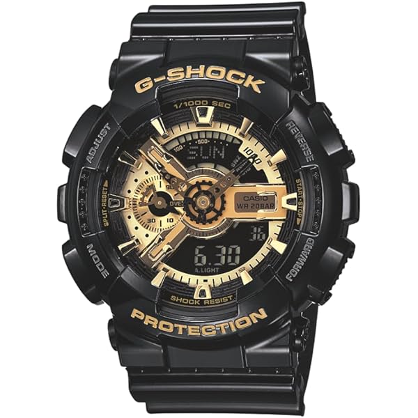 美品　CASIO G-SHOCK ゴールド ブラック　12月購入　箱あり Amazon.co.jp: CASIO G-SHOCK GA-110GB-1ADR （日本型番 GA