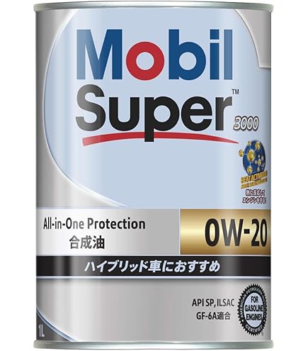 Amazon | Mobil エンジンオイル スーパー3000 0W-20 SP GF-6A 1L