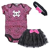 (アイム)iiniim　ベビー　ガールズ　半袖ロンパース　子供服　誕生日　プレゼント　撮影道具　カチューシャ　スカート　３点セット タイプ３ タグ：18M 推薦年齢：18月