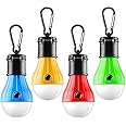 FLY2SKY Tent Lamp Portable LED Tent Light 4 Packs Clip Hook Hurricane Emergency Lights LED Camping Light Bulb Camping Tent La