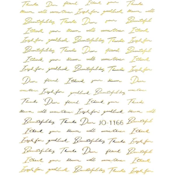 Amazon | (DTL147 ブラック)メッセージ ネイルシール 筆記体