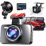 Anero. ドライブレコーダー 前後カメラ 32GBカード付き 【Sonyセンサー・1440P・FullHD】 ドラレコ 小型 車載カメラ どらいぶれこーだー 170度広角視野 赤外線暗視ライト LED信号機対策 HDR/WDR技術 操作簡単 高速