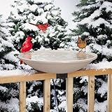 API 20 Inch Heated Deck Rail Bird Bath with Quick Release