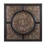 IMAX 73403 Salma Mercury Glass Wall Decor, Gold [並行輸入品]