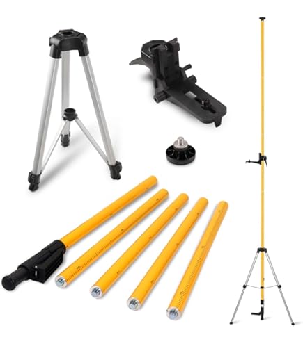 FenorGan Laser Level Rod, 13.8 Feet/4.2M Telescopic Rod And 3.9