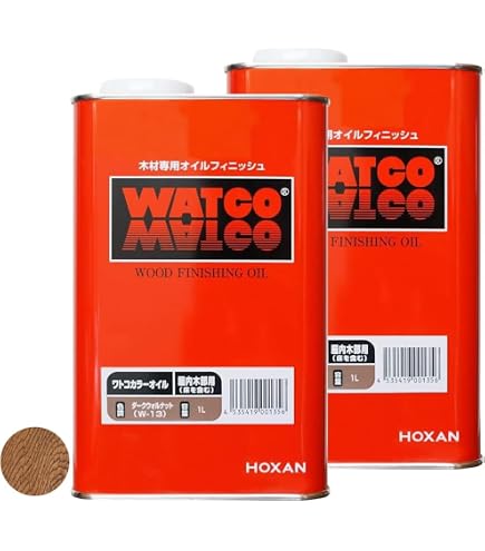 Amazon | WATCO OIL ワトコオイル エボニー 1L W-10 2缶セット | ワックス