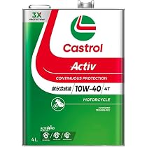 Amazon | Castrol(カストロール) エンジンオイル Activ 4T 10W-40 JASO