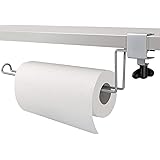 HULISEN キッチンペーパーホルダ ペーパーホルダー 吊り 穴開け不要 (調整可能タオルペーパー掛け)