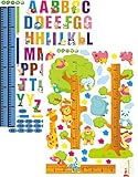 しんちょうけいステッカー　「もりのなかま・アルファベット」　２枚セット
